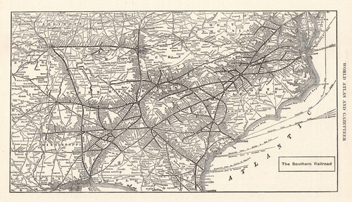 1910 antique southern railroad - antique,