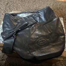 BILLY BAG  ~ SOFT BLACK LEATHER SLOUCH / TOTE /SHOPPER BAG 