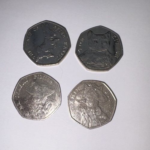 50p coin lot peter - coin, rabbit