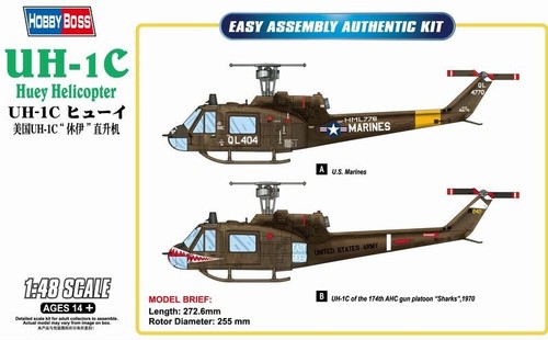 Hobbyboss 85803 48 uh 1c - hobbyboss,