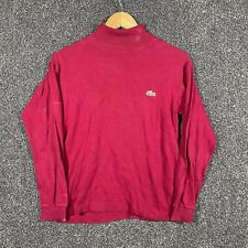 Women’s Lacoste Small Red Roll Neck Long Sleeve Pullover Jumper Sweater