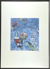MARC CHAGALL * The Blue Rooster * 70 x 50 cm * Signed Lithograph * Limited # 31/300