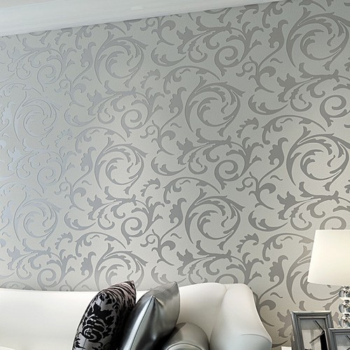 Glitter damask wallpaper - glitter,