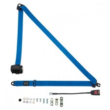 Front Automatic Seat Belt For Jaguar 3.8 380 Mk2 Saloon 1959-1967 Blue