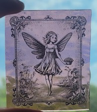 Stained glass fairy piece kiln