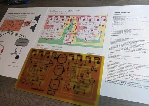 400w amplifier pcb set no - 400w,