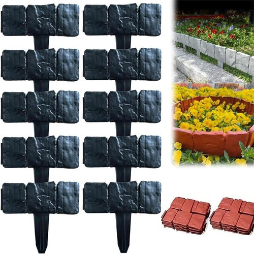 Imitation stone garden fence - imitation,