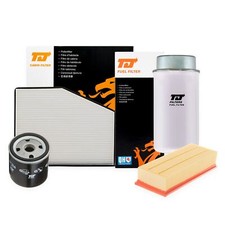 TJ Filters Service Kit Air + Fuel + Oil + Cabin Pollen Filter Fits Ford