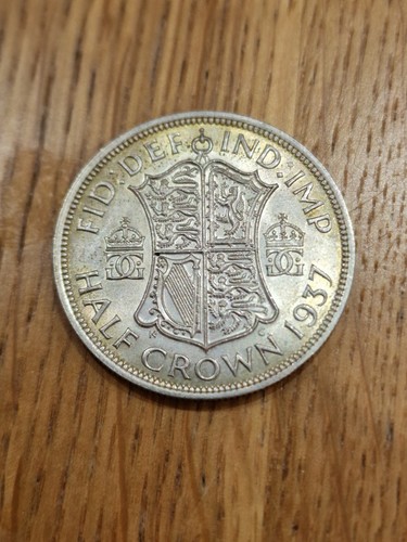 1937 george half crown - v,