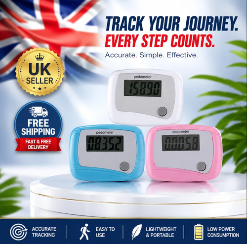 Lcd clip pedometer step - clip,