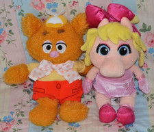 Disney Store Baby Fozzy & Baby Miss Piggy Soft Plush Toy Approx 12"