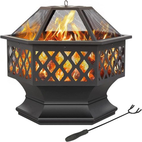 Fire pit for garden - pit, hexagon