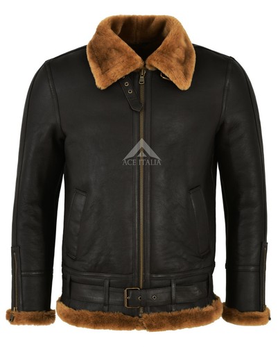 Mens sheepskin jacket brown - mens,