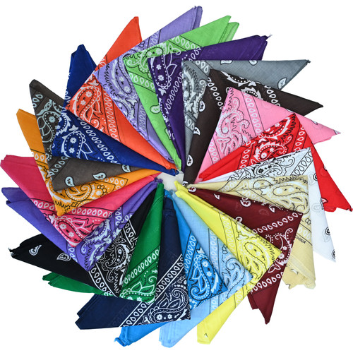 Pcs bandanas 100 cotton - 5,