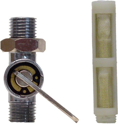 Petrol tap british chrome - 1/2",
