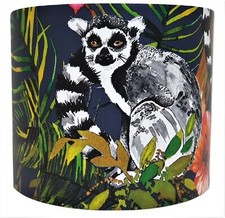 Tropical Lemur Lampshade –