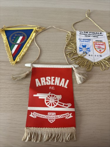 Vintage football pennants - vintage,