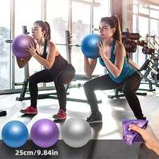 25CM MINI YOGA BALL PILATES FITNESS EXERCISE STABILITY BALL WOMEN LADY GYM HOT 