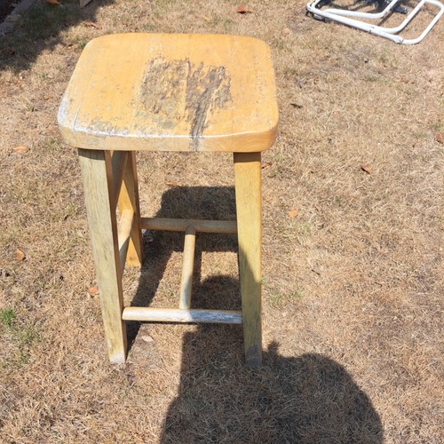 Vintage pine wooden school - vintage,