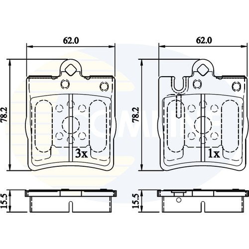Brake pads set - pads,