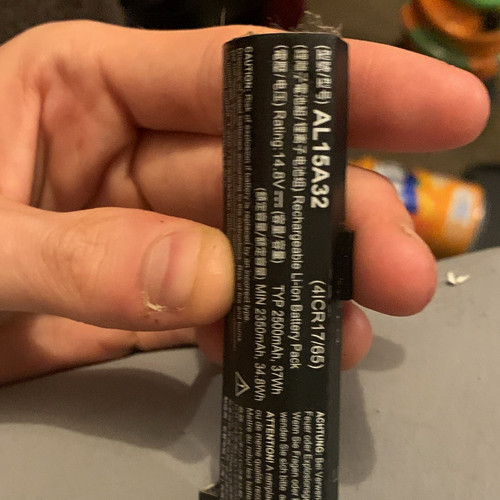 Al16a32 laptop battery - battery, li-ion