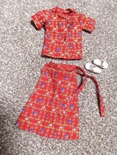 Vintage Pedigree Sindy Fashion Doll  Separates 1982 Floral Clothes Fit Barbie