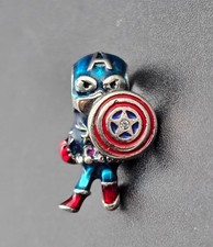 Authentic Pandora Marvel The Avengers Captain America Shield Charm – 925 Silver