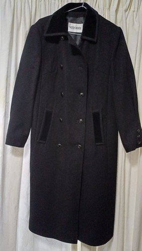 Windsmoor black long wool coat - black,