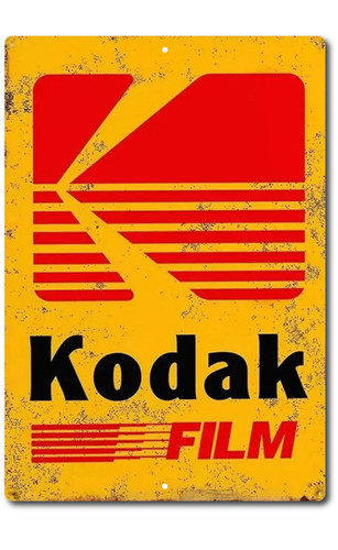 Tin sign kodak camera - camera, rustic