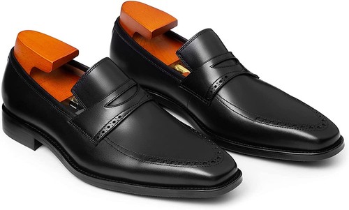 Handmade mens black - mens, leather