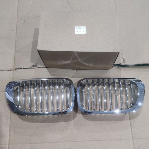 Pair chrome kidney - pair, grill