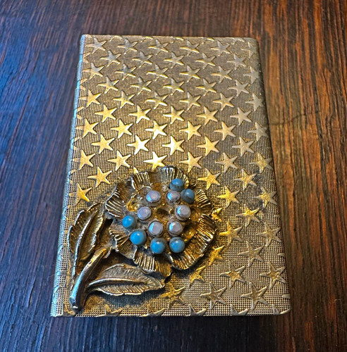Vintage metal matchbox case - vintage,