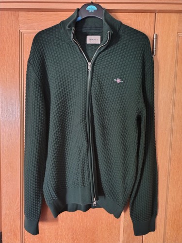 Gant mens full zip cardigan - full,