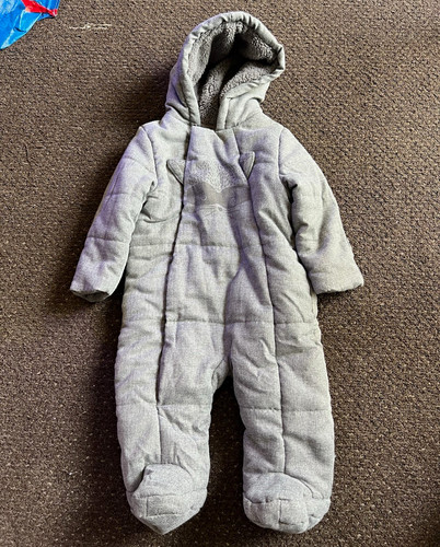 Grey quilted padded hooded - padded,