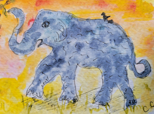 Aceo original watercolour - original,