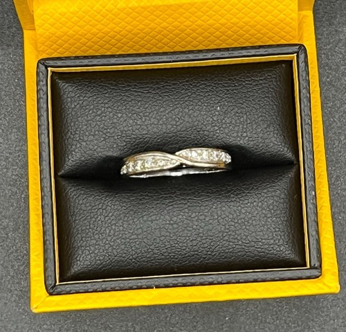 Platinum diamond wedding ring - platinum,