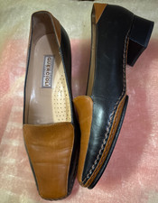 Leather woman shoes loafers