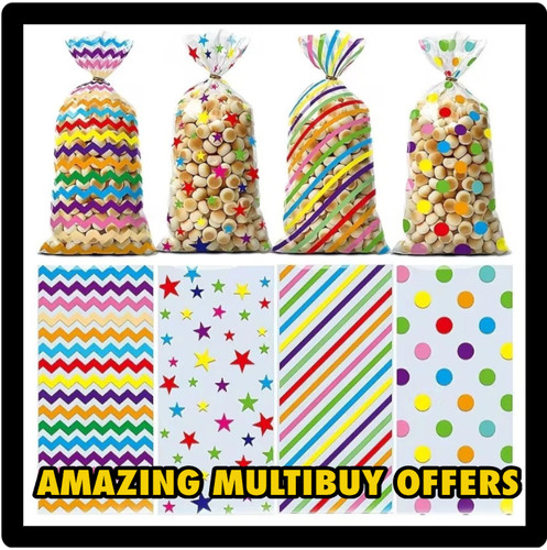 Party cellophane candy bags - candy,