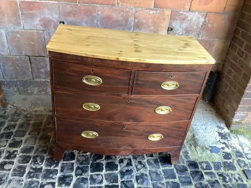 Lovely antique mahogany bow - lovely,