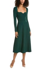 Beautiful sweetheart neckline Dark Green Ted Baker Dress Size 5. New with tags.