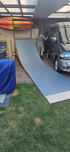 Wooden skate ramp - wooden, lead