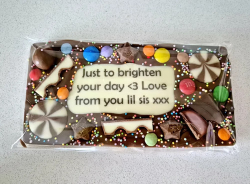 Personalised chocolate slab - personalised,