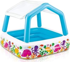 Intex Sunshade Aquarium Pool, Multicolored, 157x157x122 cm, 57470, Assorted colo
