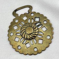 Brass Horse Medallion Antique