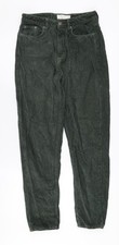Topshop Women's Green Corduroy