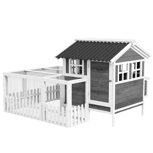 75in wooden chicken coop - wooden,