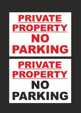 PRIVATE PROPERTY NO PARKING