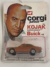 CORGI JUNIORS 68 KOJAK BUICK CAR, MINT, VERY NEAR MINT CARD