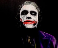 The Joker Heath Ledger A3 Fine art print From An Oil Painting By Howie Mathurine