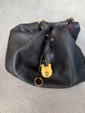 Loewe Black Grain Hobo Leather